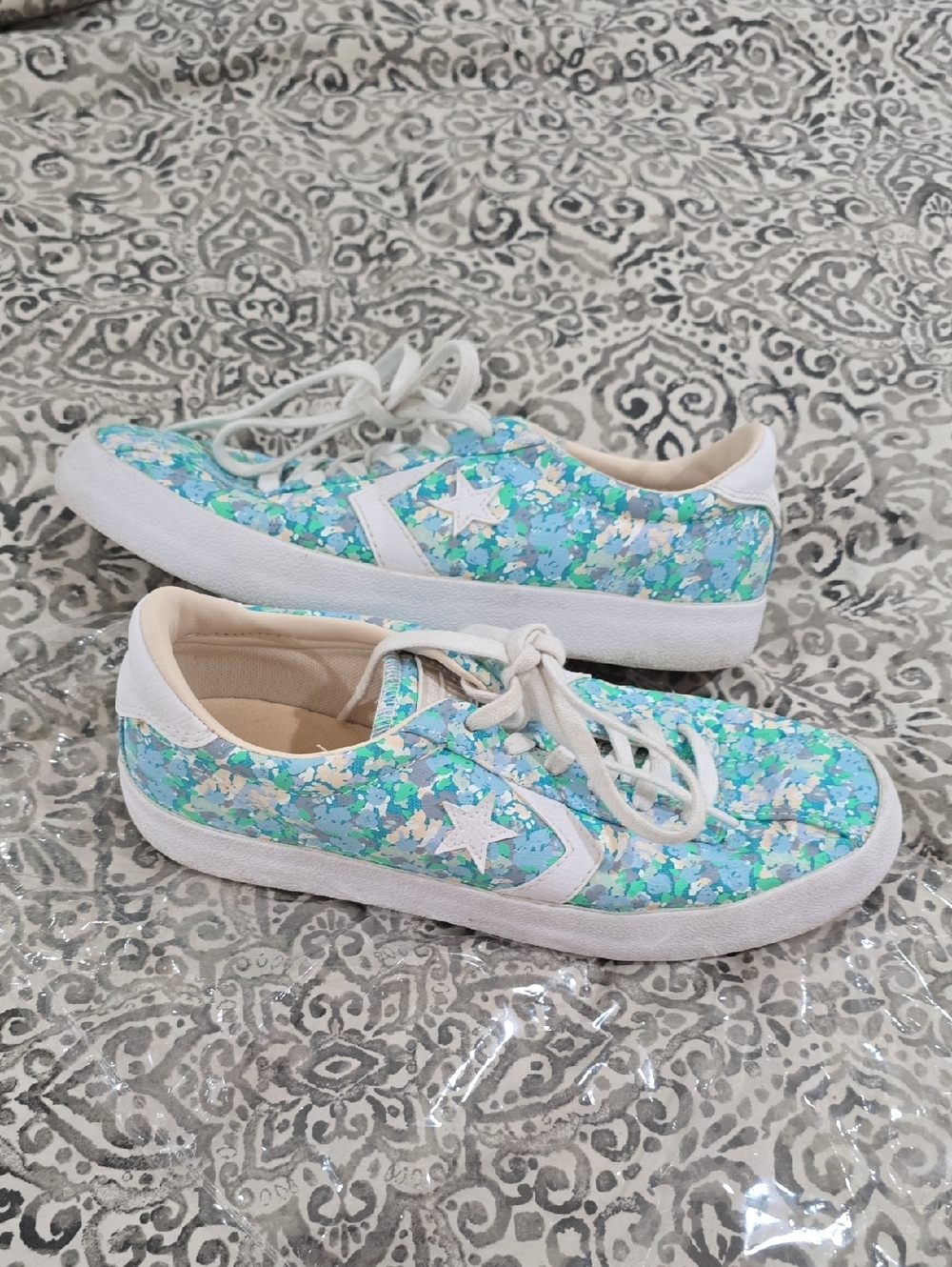Converse Blue and Green Special Edition Low-Top Sneakers